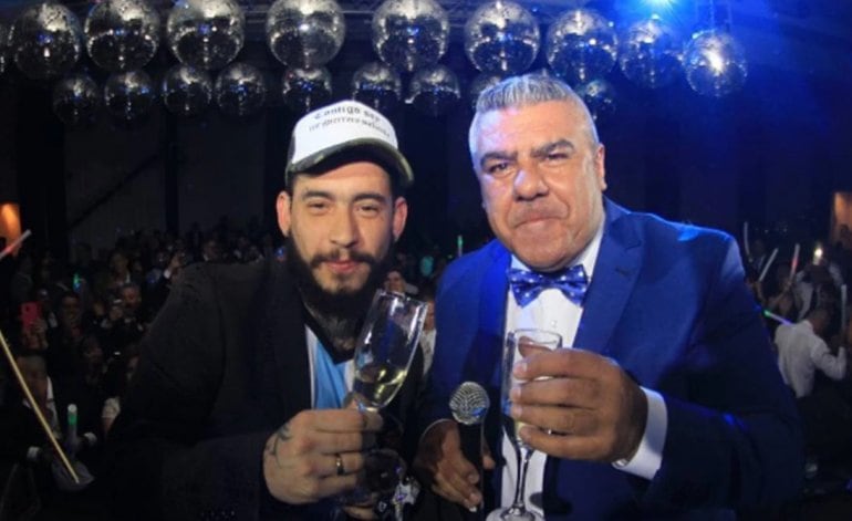 Tapia y Ulises durante el festejo de la clasificación de la selección al Mundial