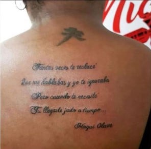 Tatuajes de los fanáticos de Magui Olave.