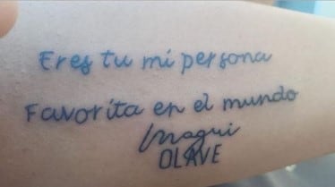 Tatuajes de los fanáticos de Magui Olave.