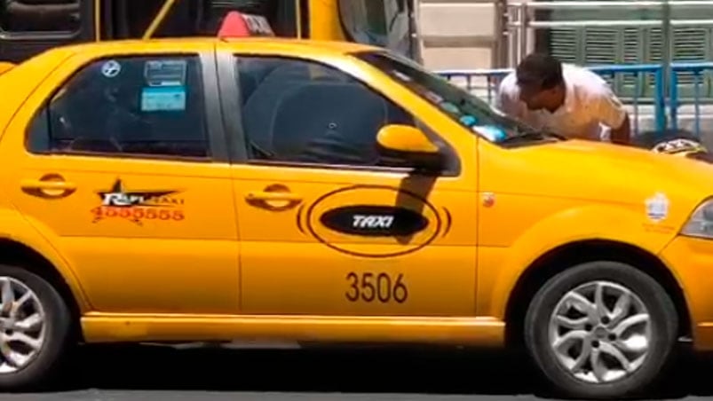 Taxista agredido en el paro