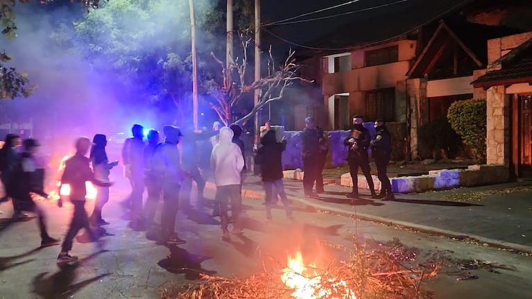 Tensión en barrio San Martín en la marcha que pidió justicia por el joven asesinado.