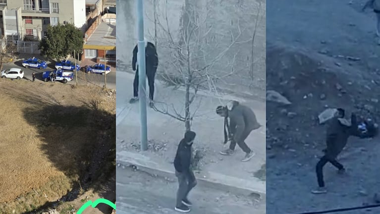 Tensión y piedrazos en la "esquina desamparada".