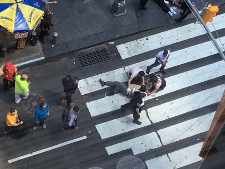 Terrible: difundieron el video de la tragedia en Times Square