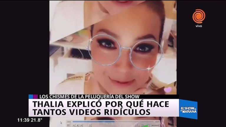 Thalía explicó los videos ridículos