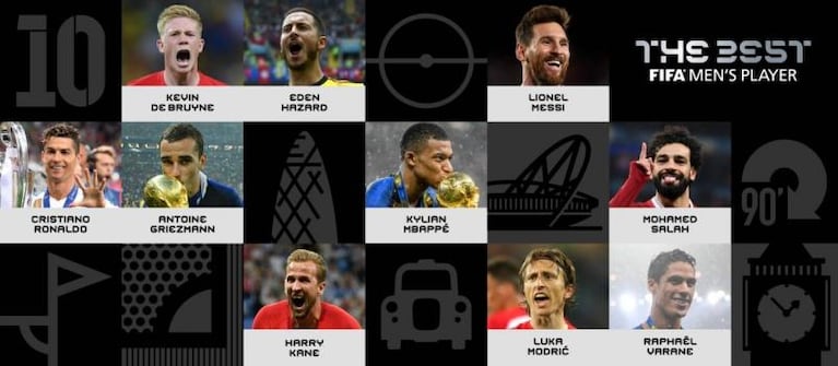 The Best: Messi, entre los 10 candidatos al Balón de Oro de la FIFA