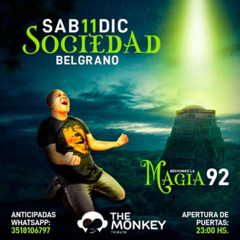 The Monkey a pura fiesta y magia en Sociedad Belgrano