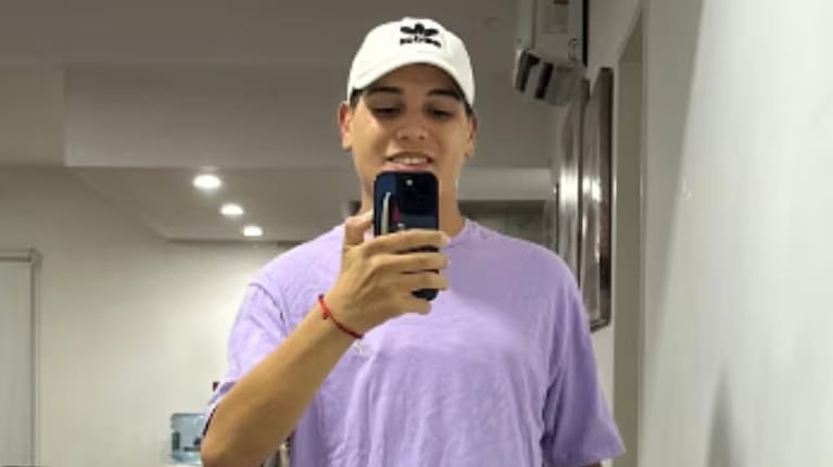 Thiago Medina tras su internación.