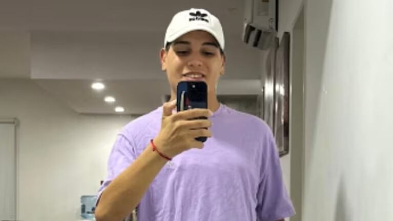 Thiago Medina tras su internación.