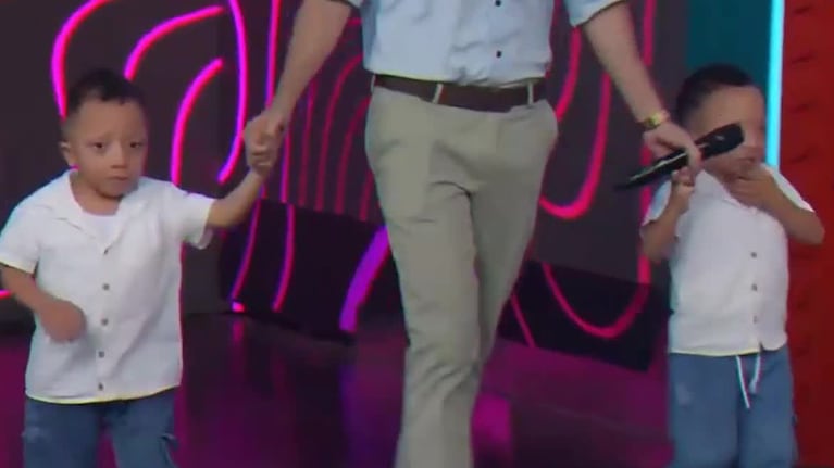 Thiago y Leo emocionaron a todos en el programa de Guido.