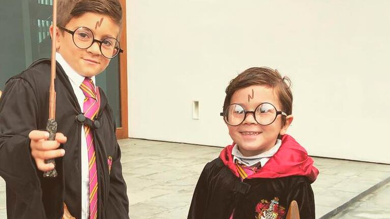 Thiago y Mateo Messi conquistaron Instagram con sus disfraces para carnaval.