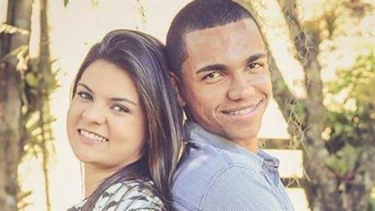 Thiaguinho y su novia, que está embarazada. 