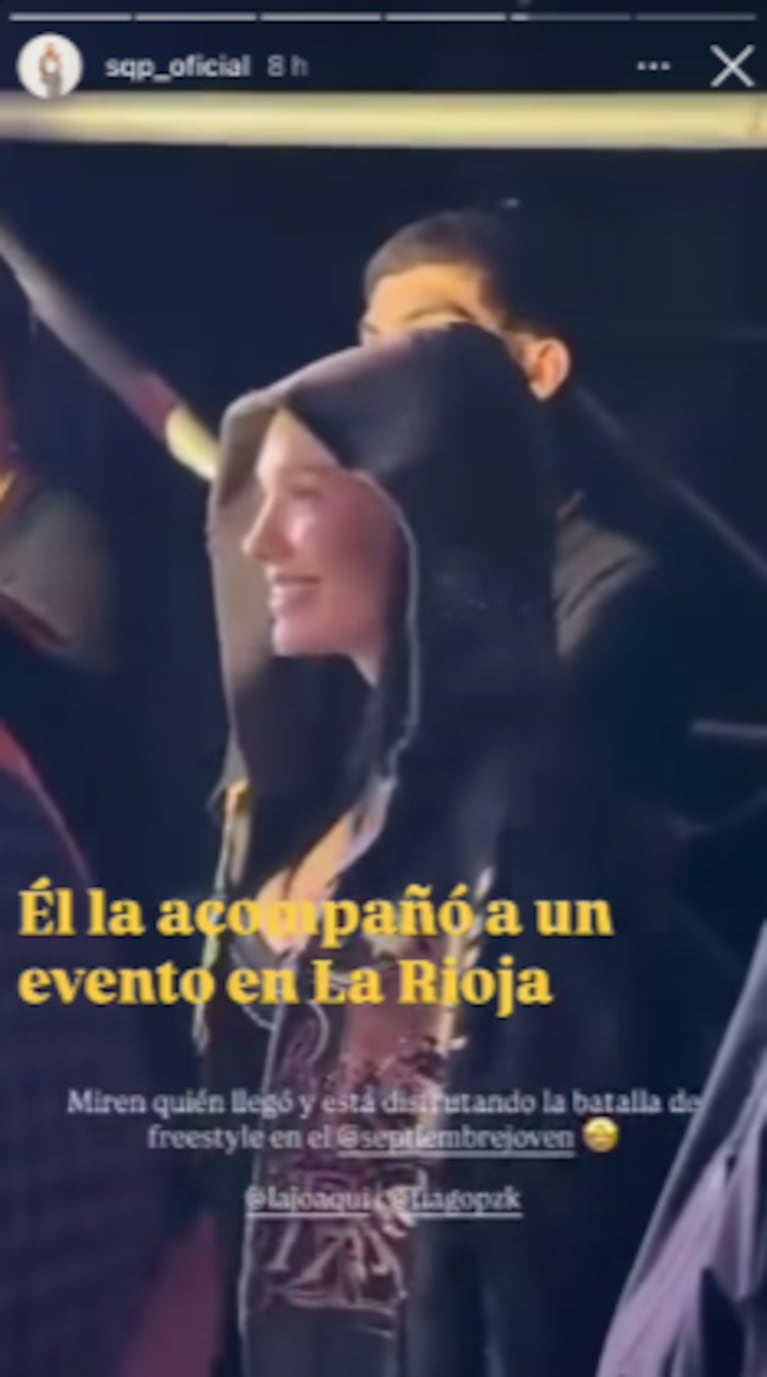 Tiago PZK y La Joaqui publicaron su primera foto juntos y blanquearon el romance