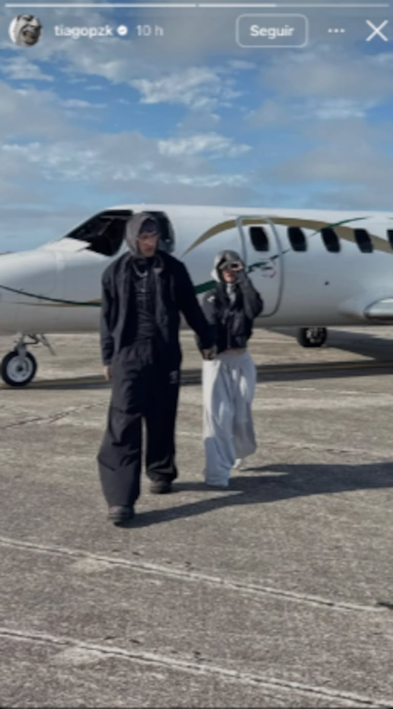 Tiago PZK y La Joaqui publicaron su primera foto juntos y blanquearon el romance