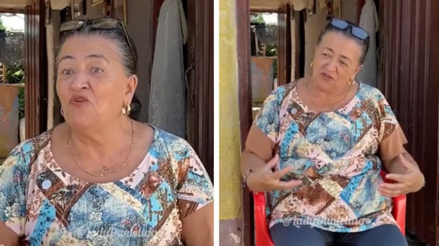 Tiene 67 años, vive de vender chismes de sus vecinos y ya se compró dos casas