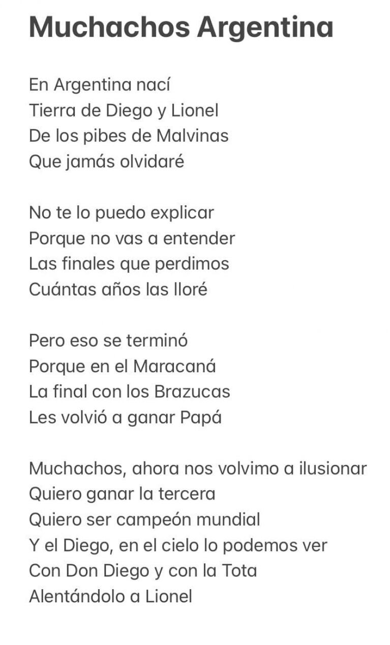 "Tierra de Diego y Lionel": el nuevo hit para alentar a la Selección Argentina