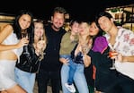 Tinelli celebró en familia con sus hijos.