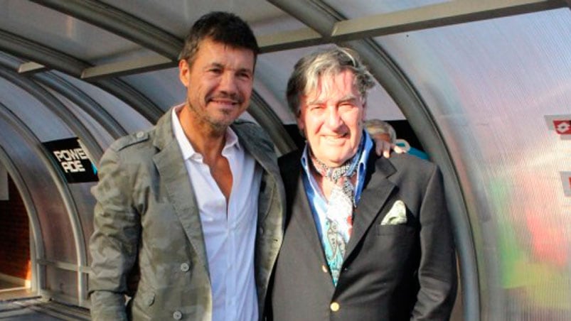 Tinelli con Armando Pérez, el nombre que suena para una lista de unidad. 