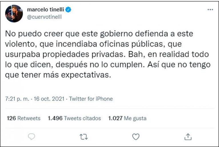 Tinelli, durísimo contra el Gobierno: “Todo lo que dicen después no lo cumplen”