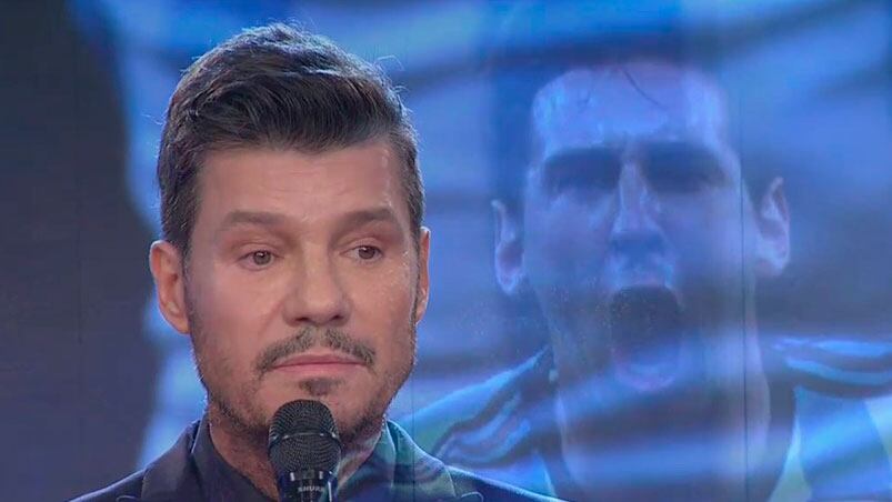 Tinelli no pudo contener las lágrimas al hablarle al crack argentino. 