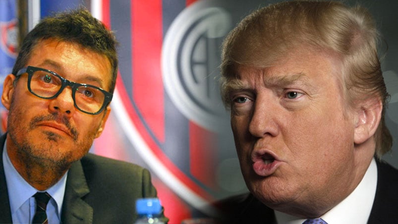 Tinelli salió con los tapones de punta contra Trump. 