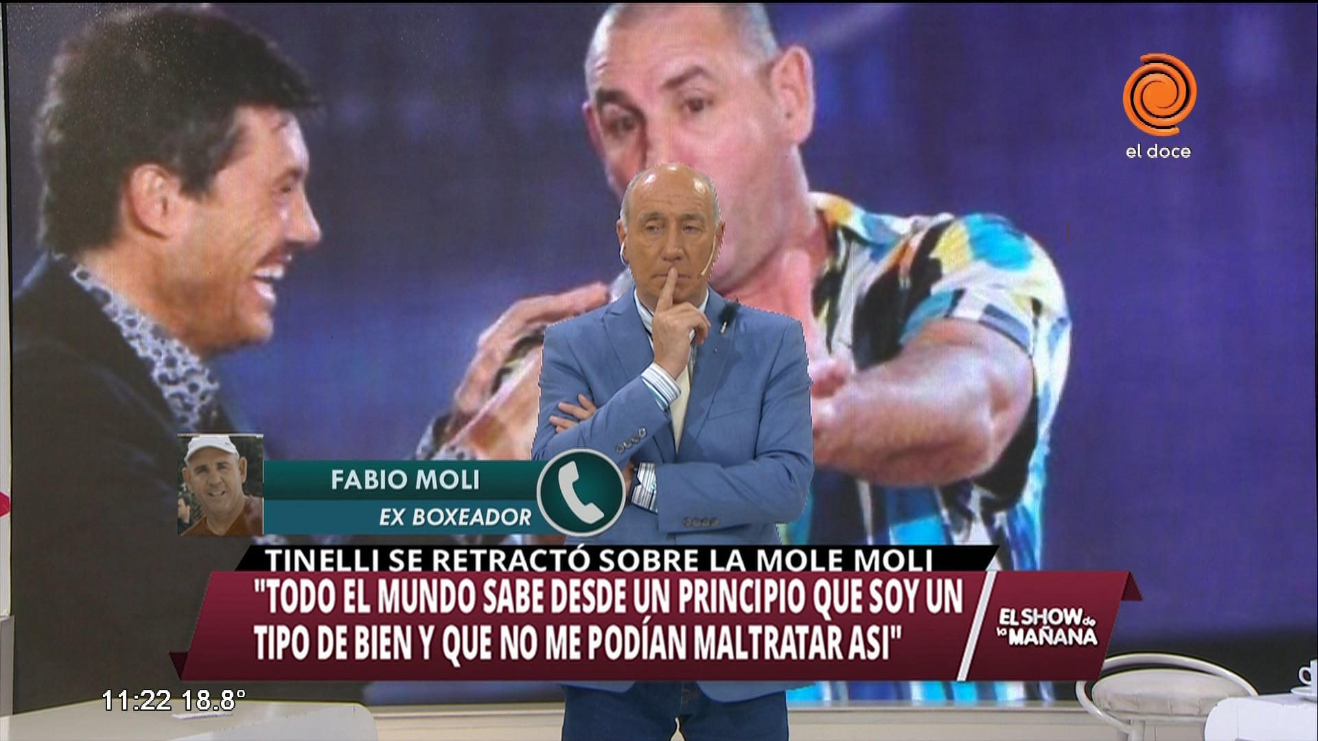 Tinelli se disculpó con La Mole