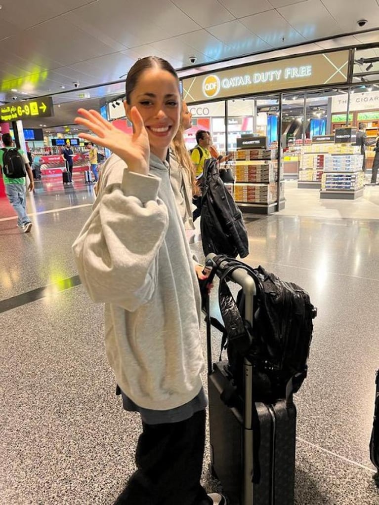 Tini llegó a Qatar para alentar a De Paul y la Selección: su primera foto