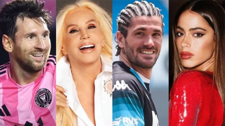 Tini, Messi, Susana y Rodrigo De Paul juntos en una misma grabación.