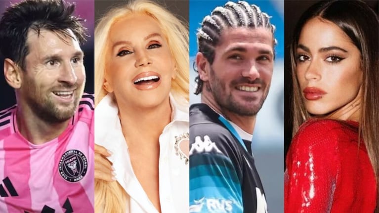 Tini, Messi, Susana y Rodrigo De Paul juntos en una misma grabación.
