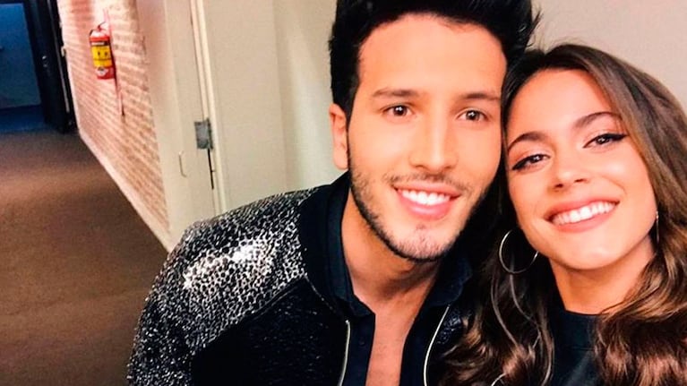 Tini y Sebastián, antes de confirmar su romance.