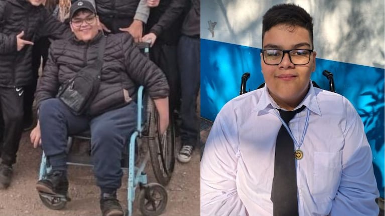 Tiziano necesita una silla de ruedas adaptada para su vida diaria.