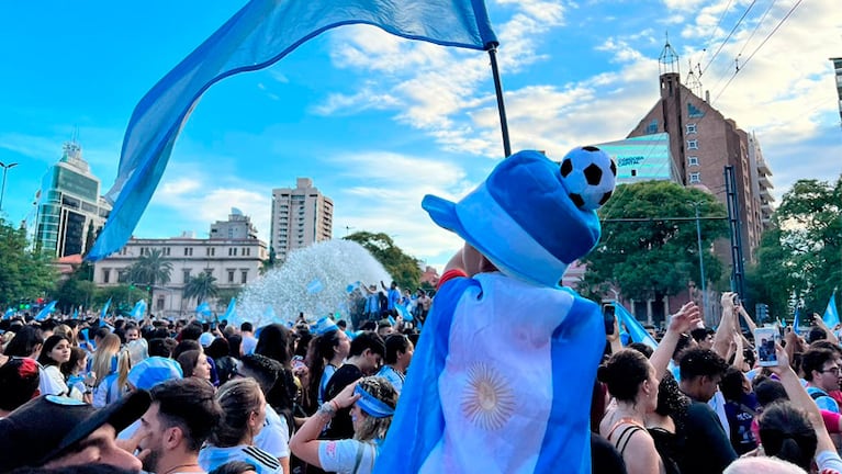 Toda la alegría argentina en el centro de Córdoba.