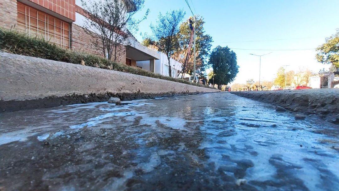 Todo congelado en Córdoba.