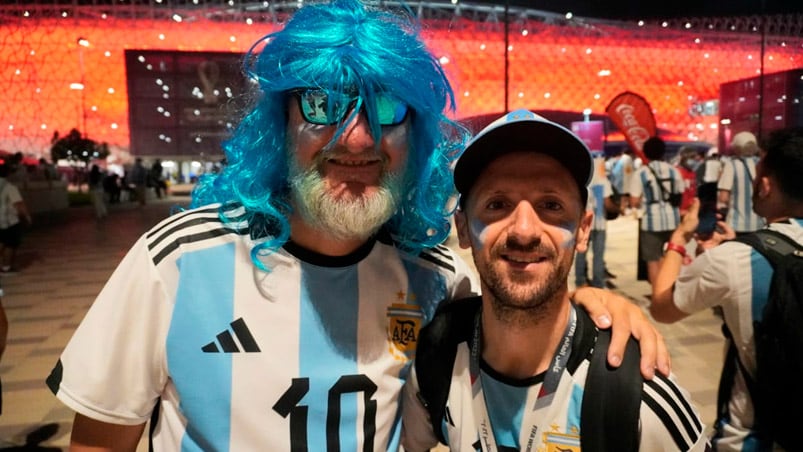 Todo el color en la previa de Argentina-Australia. Foto: Lucho Casalla/El Doce.