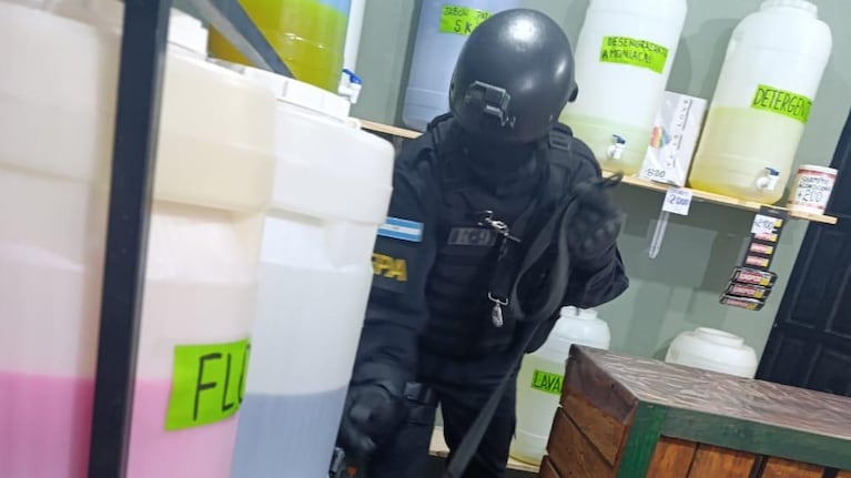 Todo estaba montado como si fuese una casa de artículos de limpieza.