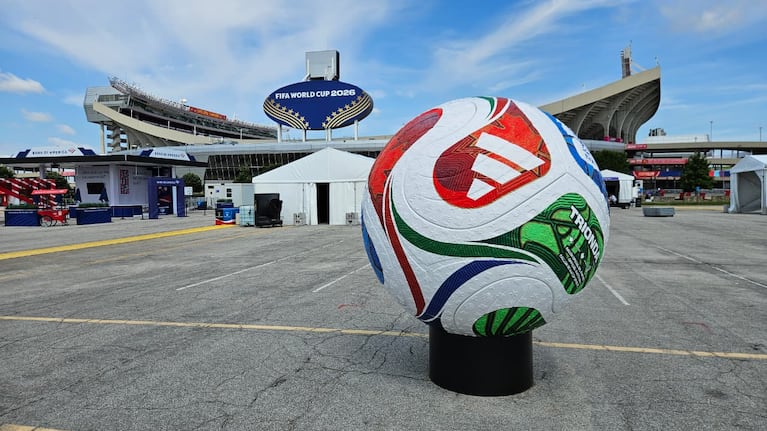Todo listo para el debut mundialista de Argentina en Kansas. Foto: Emmanuel Cuestas / ElDoce.