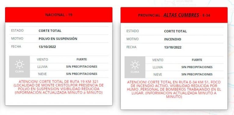 Tormenta de viento y tierra en Córdoba: el polvo cubrió el cielo