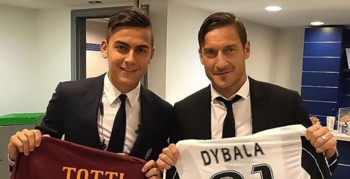 Totti y Dybala se unirán en Roma.