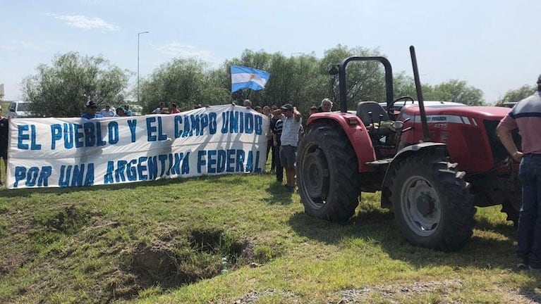 Tractorazo en Córdoba por la suba de las retenciones