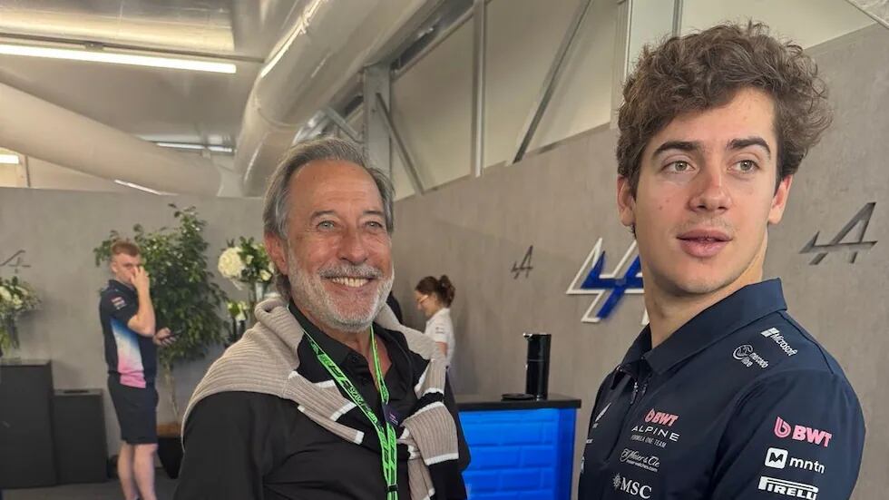 ¿Trae suerte? Francella saludó a Colapinto antes del Gran Premio de Canadá