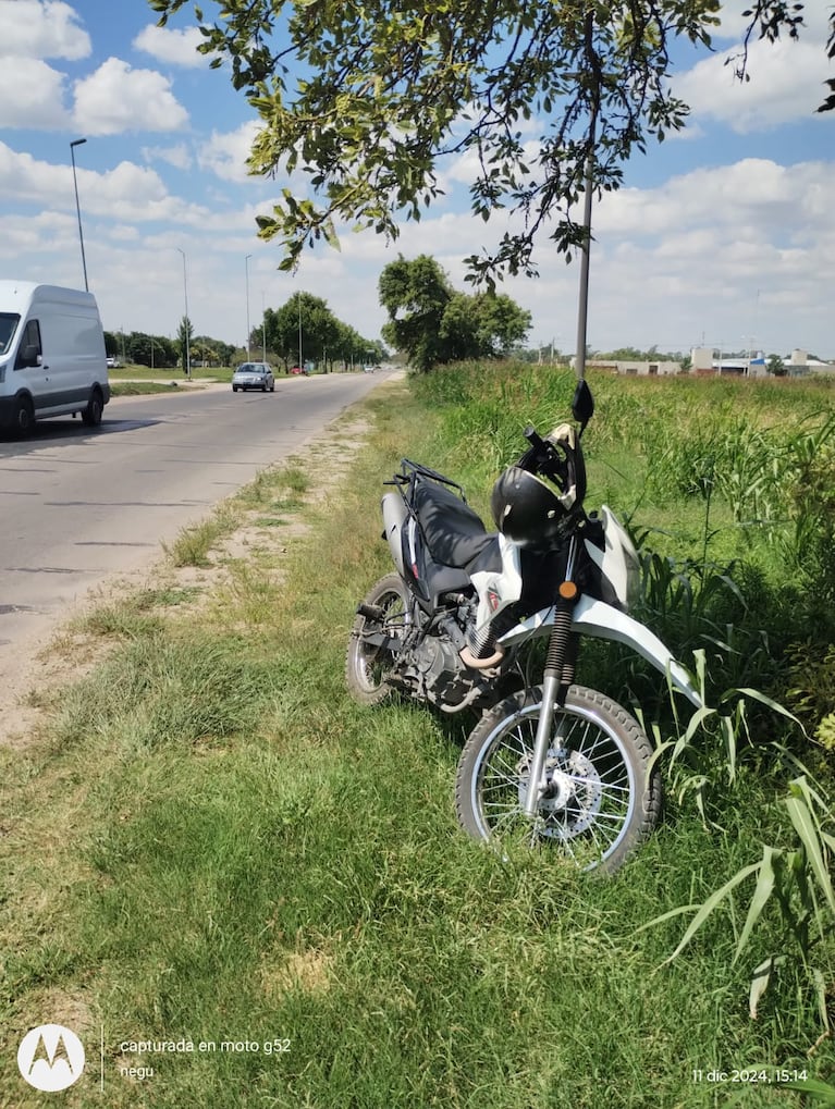 Tragedia en Río Cuarto: despistó su moto y murió en el acto