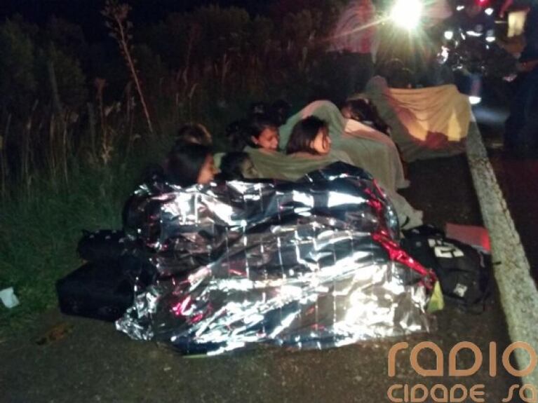 Trágico accidente de un colectivo argentino en Brasil