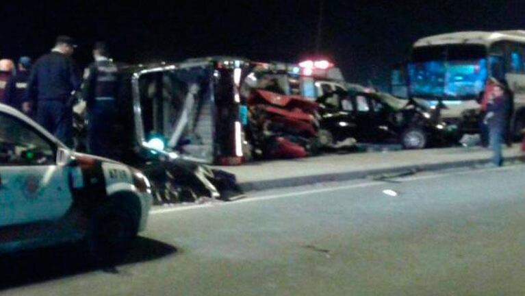Trágico accidente en cadena en la Ruta 5: dos muertos