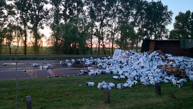 Trágico choque entre un auto y un camión en la ruta 8: cuatro muertos