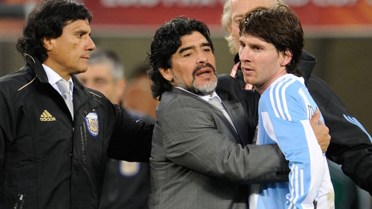 Tras criticar su personalidad, Maradona bancó a Messi.