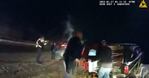 Tras el accidente, la Policía local acudió al lugar y quedó sorprendida por el desenlace del accidente (Fotos: CBS News Colorado)