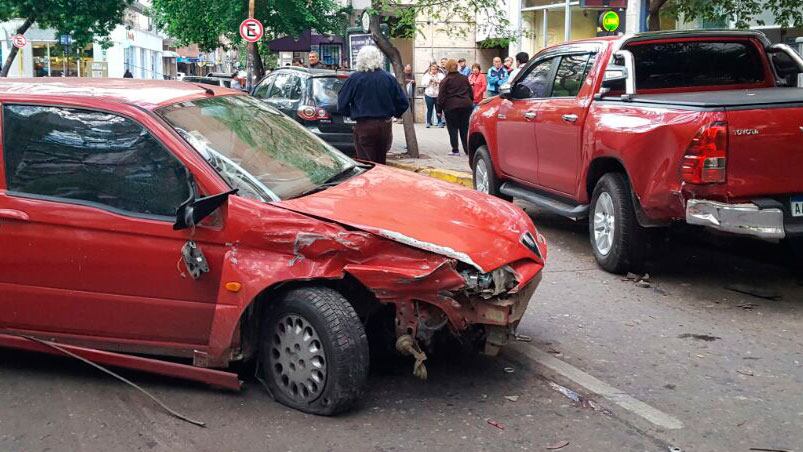 Tremendo choque en la Cañada