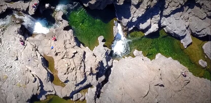 Tres Cascadas, a las afueras de San Miguel de los Ríos.