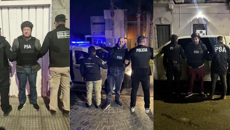 Tres de los 11 detenidos en las últimas horas por la causa del fentanilo contaminado.