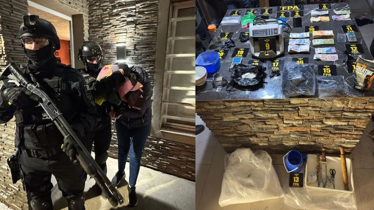 Tres detenidos por vender drogas en el interior de Córdoba.