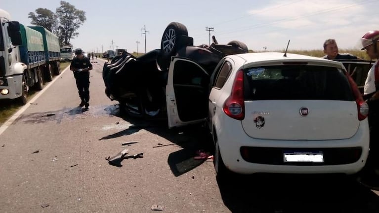 Triple choque cerca de La Francia: hay tres heridos, uno de gravedad